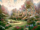 Thomas Kinkade Gardens Beyond Spring Gate painting